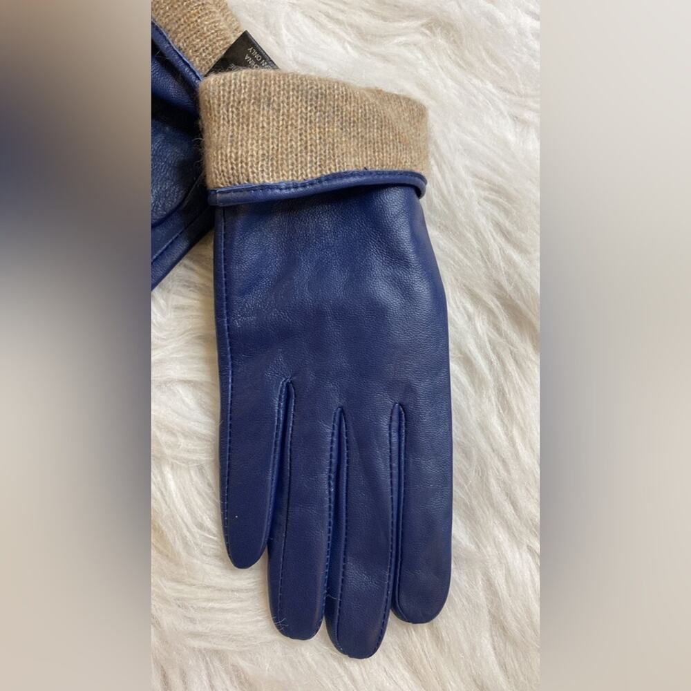 Women's Classic Leather Gloves Winter Warm - Picture 7 of 8